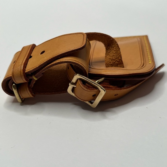 ‼️SOLD‼️ Louis Vuitton (3) piece Luggage Tag, Poignet,  strap in Vachetta Leath - Picture 5 of 6